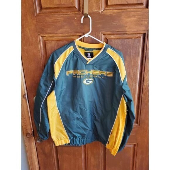 NFL Green Bay Packers‎ Embroidered Logo Pullover Sz. M Jacket - Picture 1 of 9